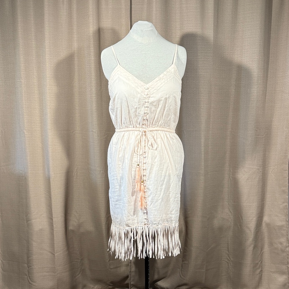 VENUS | Pink Fringe Dress | L